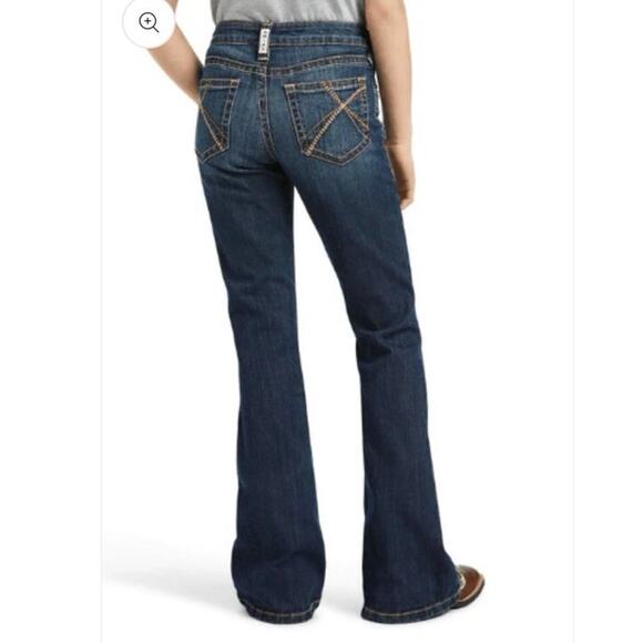 Ariat Girl's REAL Darlene Flare Stretch Fit Jeans 10040808 Size 12 - Picture 1 of 9